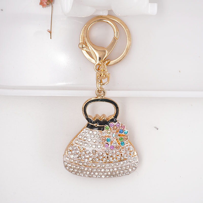 Wholesale Diamond Bag Shape Alloy Keychain